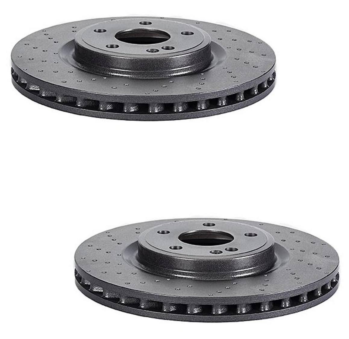 Mercedes Brakes Kit - Pads & Rotors Front and Rear (320mm/295mm) (Low-Met) 246423011207 - Brembo 1637428KIT